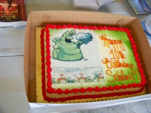 Schlock's birthday cake
